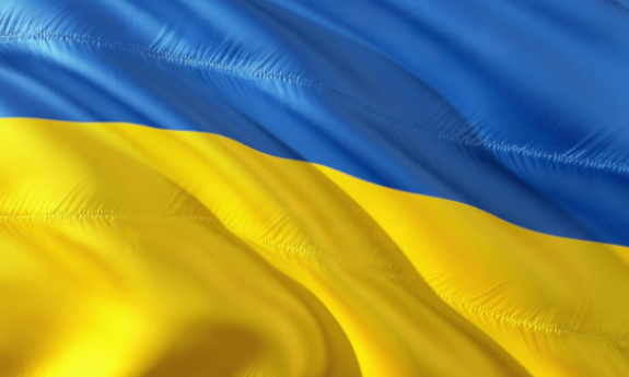 niebiesko-żółta flaga Ukrainy